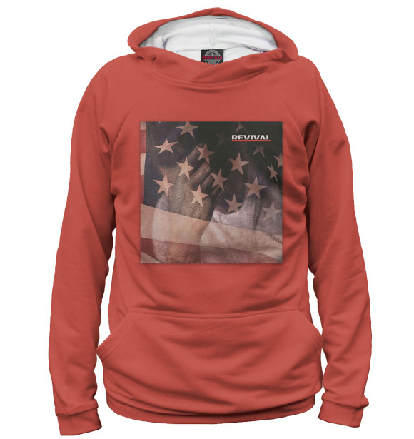 Мужское худи с изображением Revival цвета Белый