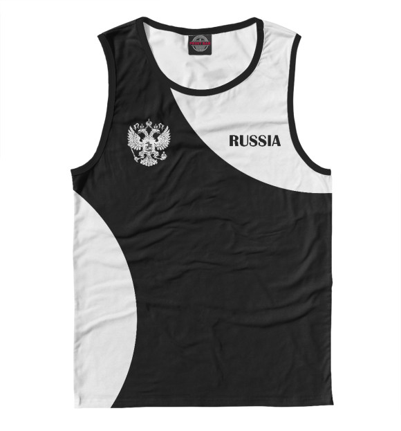 Майка для мальчика с изображением Russia Black&White цвета Белый
