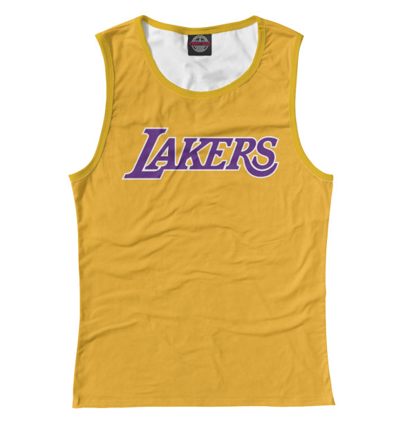 Майка для девочки с изображением Lakers цвета Белый