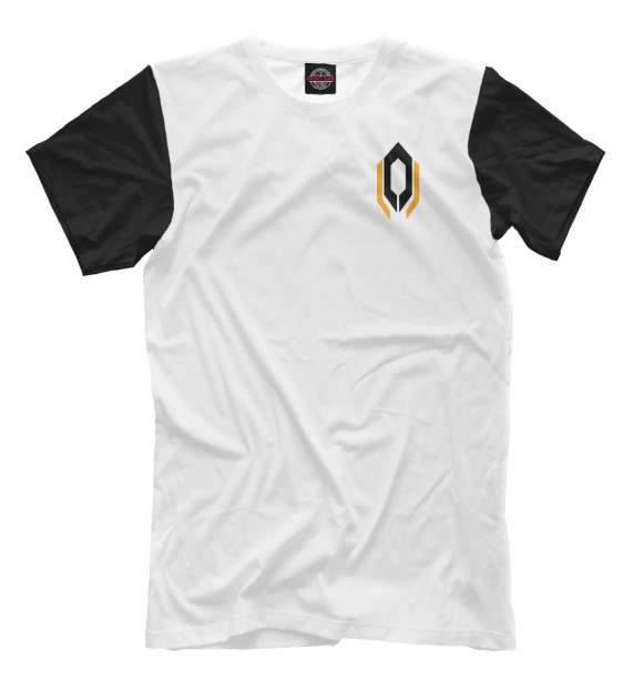 Мужская футболка с изображением Эмблема цвета Молочно-белый