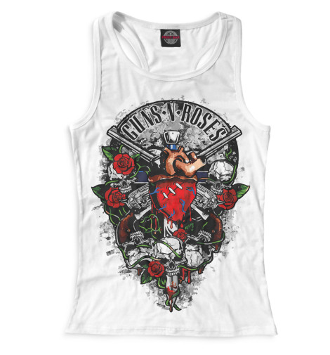 

Майки борцовки Print Bar, Белый, Guns N' Roses