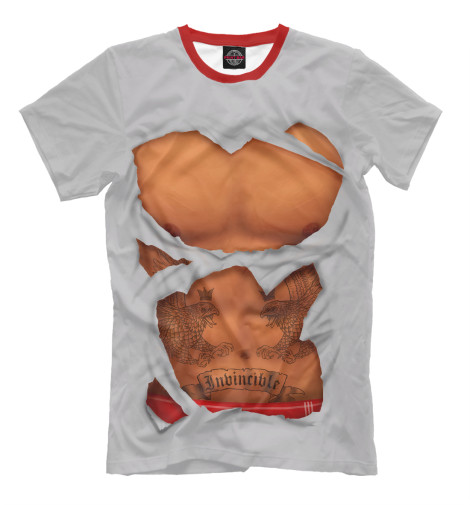 

Футболки Print Bar, Бежевый, Тело мачо
