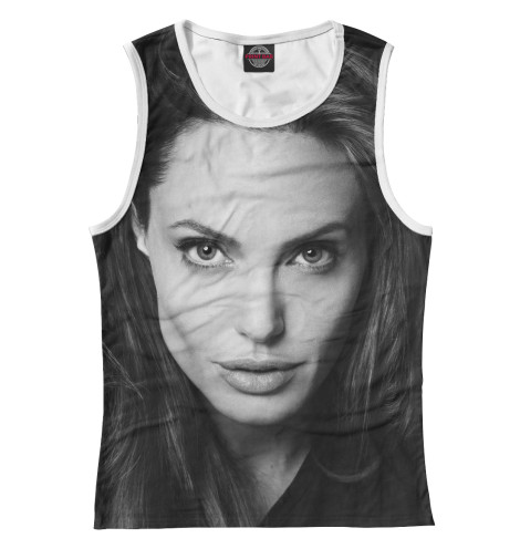 

Майки Print Bar, Белый, Анджелина Джоли