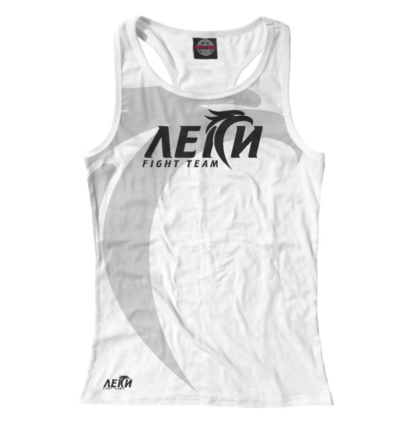 Женская майка-борцовка с изображением Леки цвета Белый