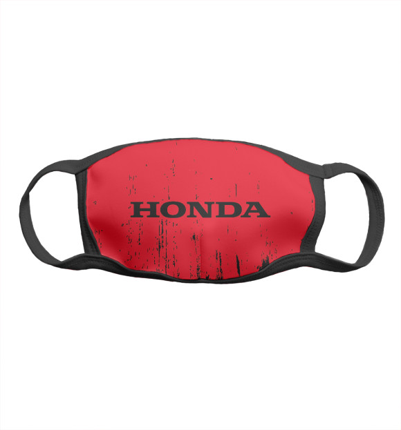Маска тканевая с изображением Honda / Хонда цвета Белый