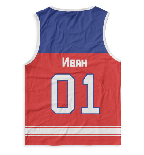 

Майки Print Bar, Белый, Хоккеист Иван