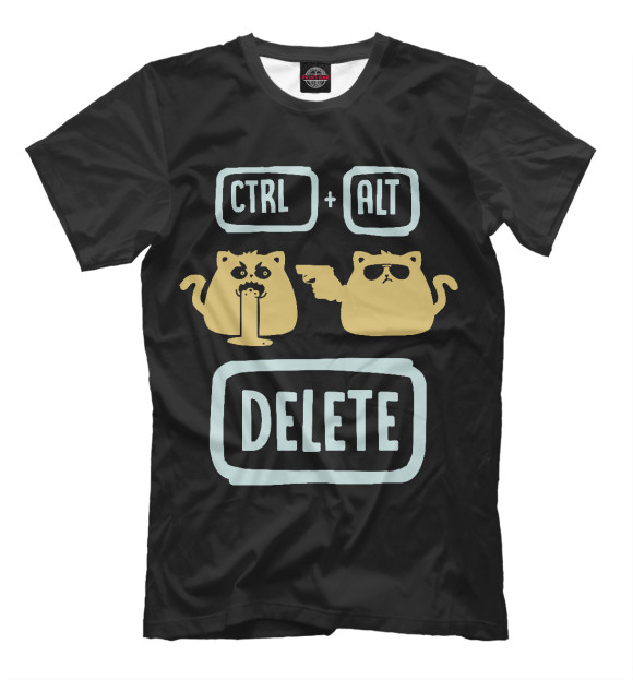 Футболка для мальчиков с изображением (Shortcat) Ctrl+Alt+Delete цвета Белый