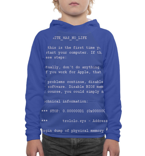 

Худи Print Bar, Белый, BSOD