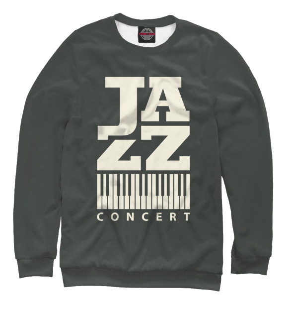 Свитшот для девочек с изображением Jazz цвета Белый