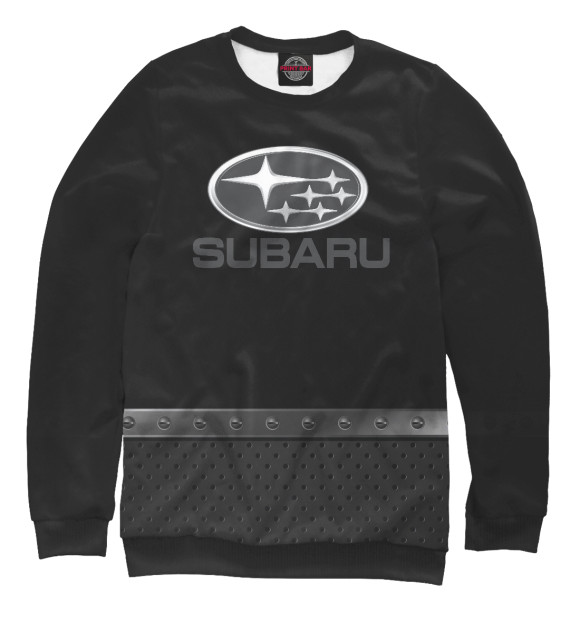 Свитшот для девочек с изображением Subaru цвета Белый