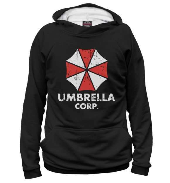 Худи для мальчика с изображением Umbrella Corp цвета Белый