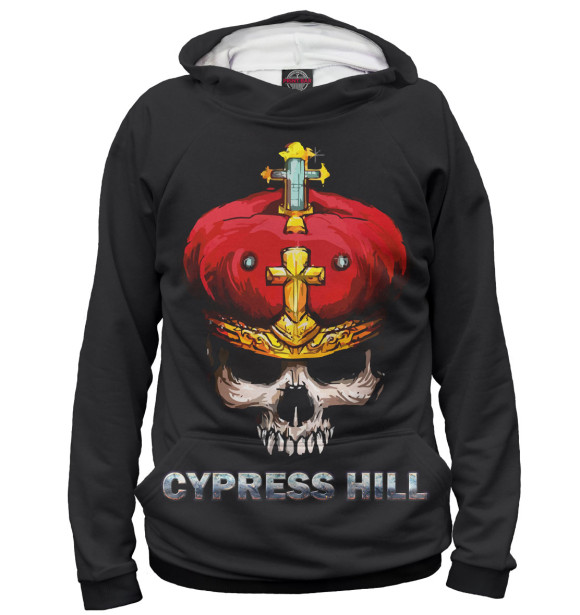 Мужское худи с изображением Cypress Hill цвета Белый
