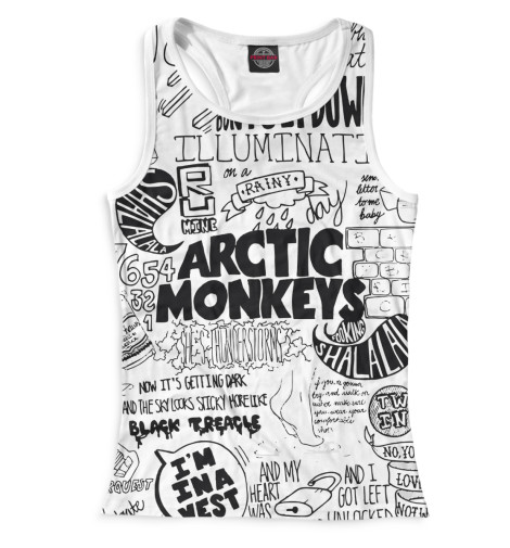 

Майки борцовки Print Bar, Белый, Arctic Monkeys