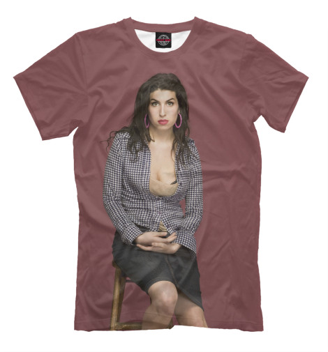 

Футболки Print Bar, Светло-коричневый, Amy Winehouse