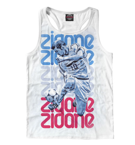 

Майки борцовки Print Bar, Белый, Зидан