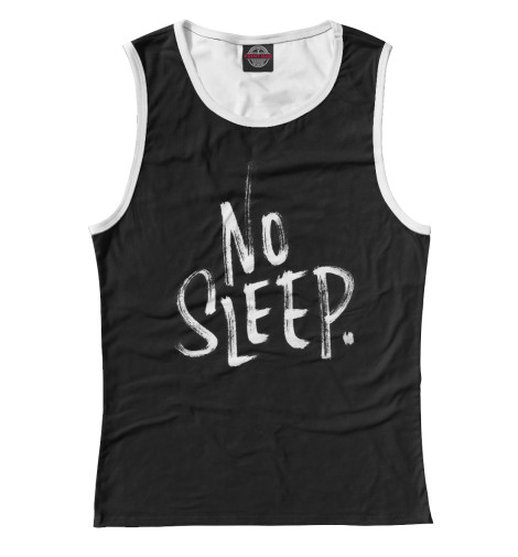 

Майки Print Bar, Белый, No Sleep