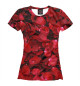 Женская футболка Лепестки роз