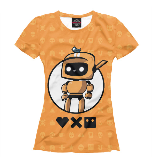 Футболка для девочек с изображением Любовь смерть и роботы цвета Белый