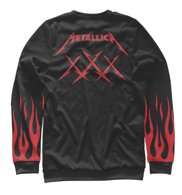 Свитшот для мальчиков с изображением Metallica цвета Белый