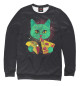 Женский свитшот Cosmic pizza cat