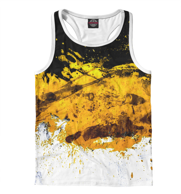 Мужская майка-борцовка с изображением Grunge color цвета Белый