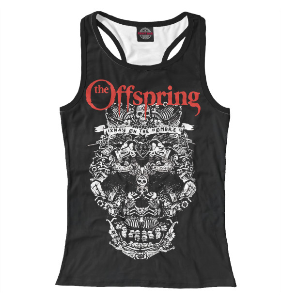 Женская майка-борцовка с изображением The Offspring цвета Белый
