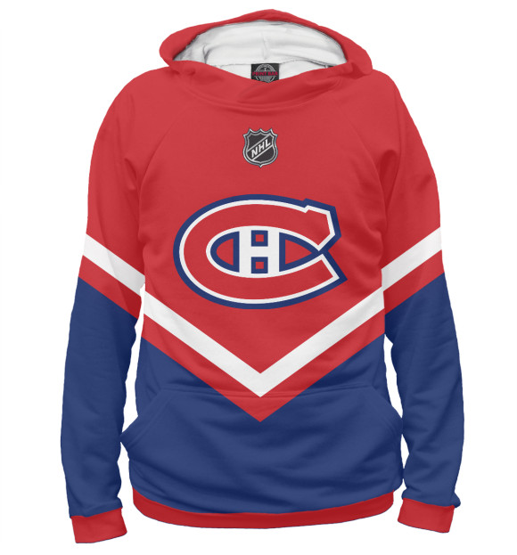 Худи для девочки с изображением Montreal Canadiens цвета Белый