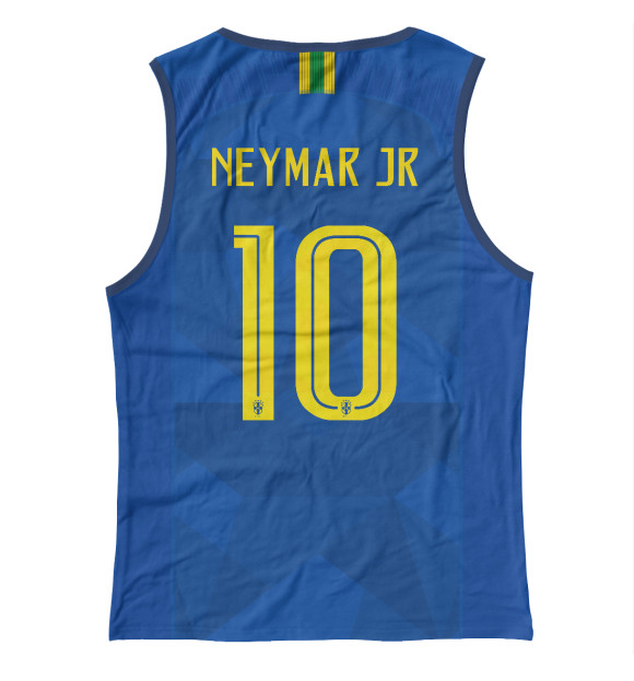 Женская майка с изображением Neymar World Cup 2018 цвета Белый