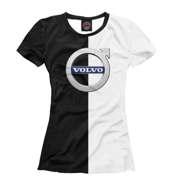 Женская футболка с изображением Volvo цвета Белый