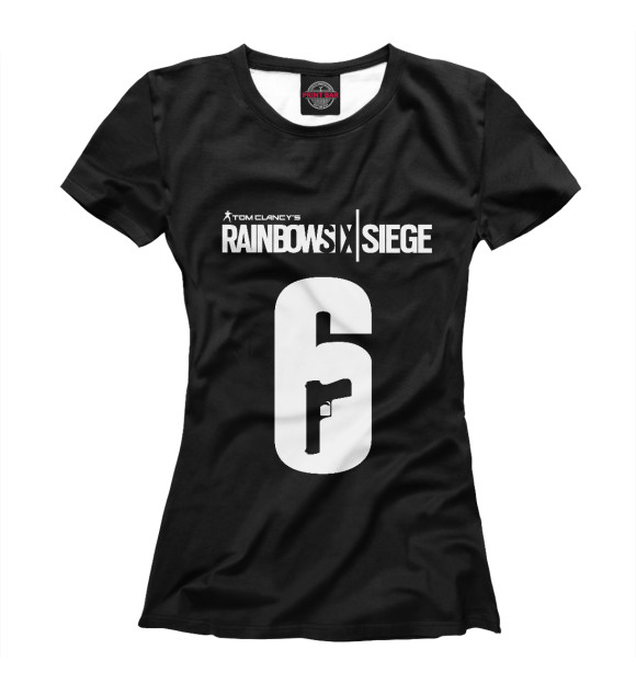 Футболка для девочек с изображением Rainbow Six: Siege цвета Белый