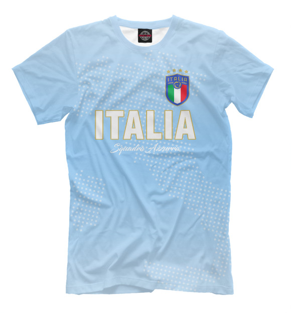 Мужская футболка с изображением Италия цвета Светло-сиреневый