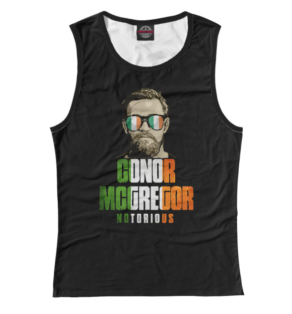 Майка для девочки с изображением Конор МакГрегор цвета Белый