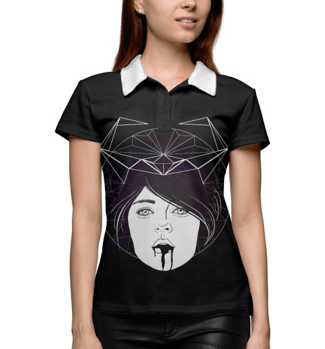 

Поло Print Bar, Белый, Дурная кровь