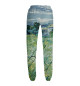 Женские спортивные штаны Ван Гог. Зеленое пшеничное поле с кипарисом