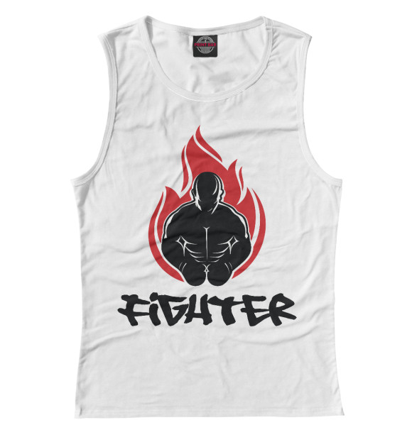 Майка для девочки с изображением MMA цвета Белый