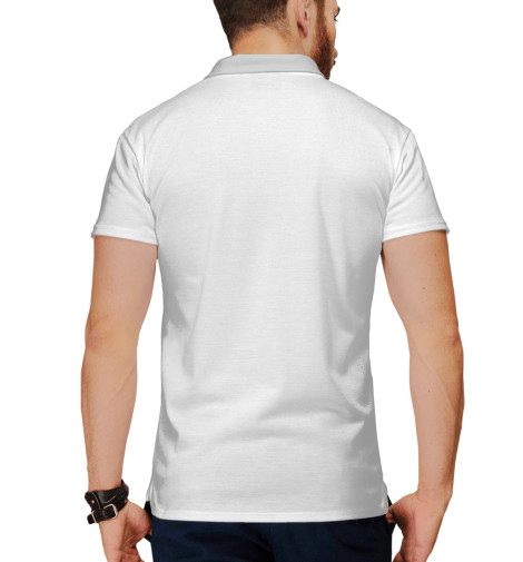 

Поло Print Bar, Белый, Сиба Ину