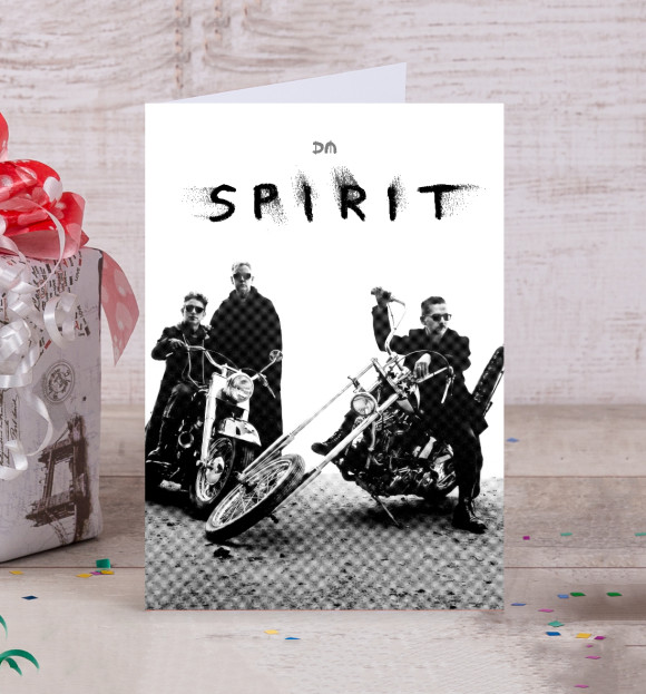 Открытка с изображением Spirit цвета Белый