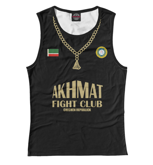 Майка для девочки с изображением Akhmat Fight Club цвета Белый