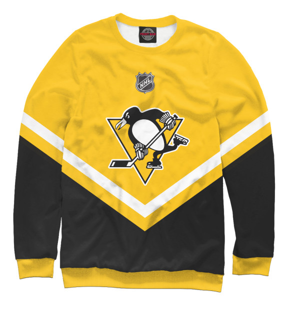 Свитшот для девочек с изображением Pittsburgh Penguins цвета Белый