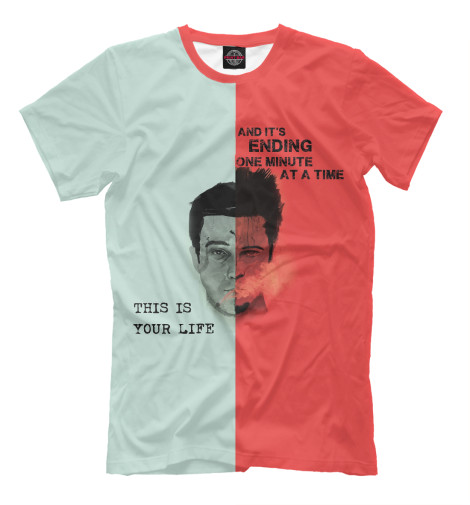 

Футболки Print Bar, Темно-розовый, Fight Club