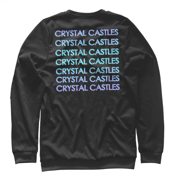 Свитшот для мальчиков с изображением Crystal Castles цвета Белый
