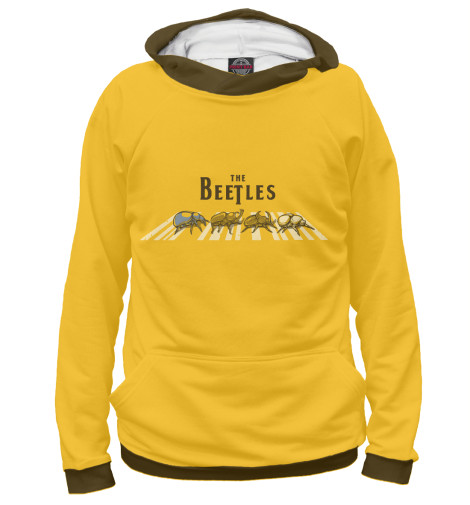 

Худи Print Bar, Белый, The bEEtles