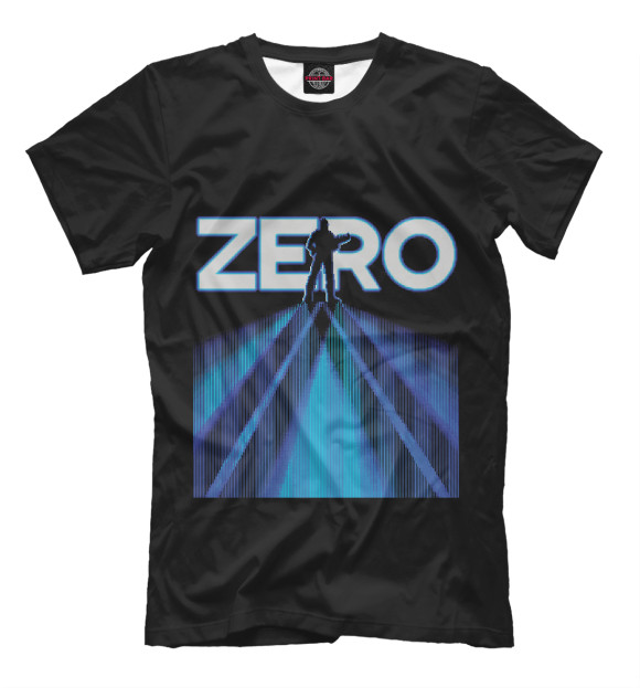 Мужская футболка с изображением Zero Tolerance цвета Белый