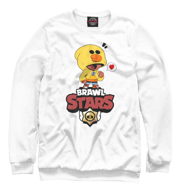 Женский свитшот с изображением Brawl Stars цвета Белый