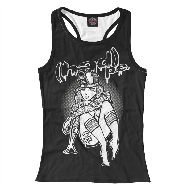 Женская майка-борцовка с изображением hed p.e. цвета Белый