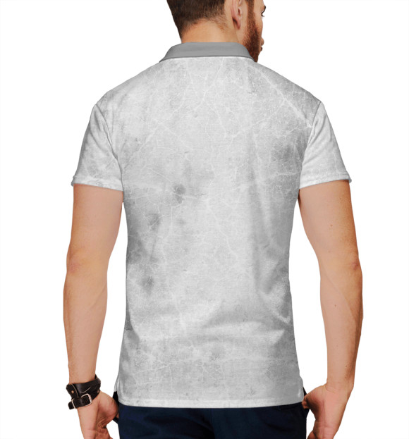 Мужское поло с притом Metallica цвета Белый Мужское поло с изображением Metallica цвета Белый