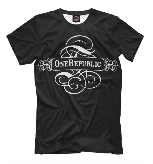 Мужская футболка с изображением OneRepublic цвета Черный
