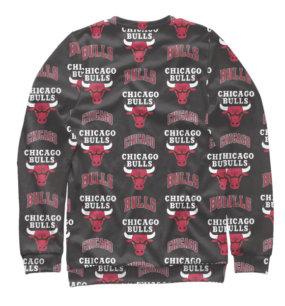 Мужской свитшот с изображением Chicago bulls цвета Белый