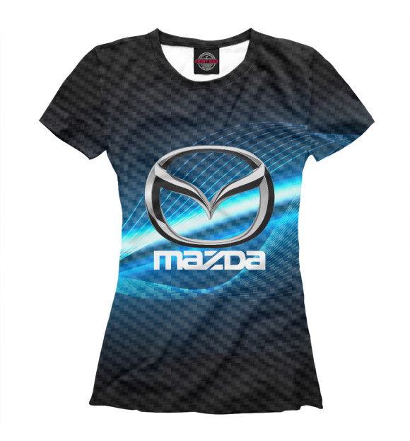 Женская футболка с изображением MAZDA SPORT цвета Белый