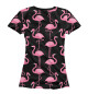 Женская футболка Фламинго